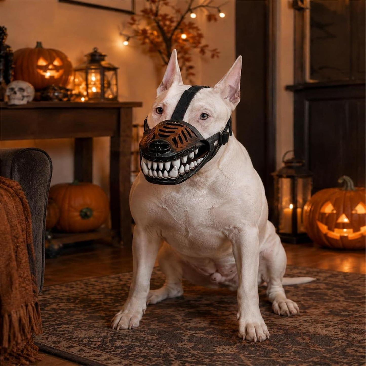 Monster Dog Muzzle, Dog Training Muzzle, Prevents Barking,Chews,for Small,Medium and Large Dogs,for Halloween,Party Costume Or Treat with Adjustable Straps - MyPhotoSocksAu