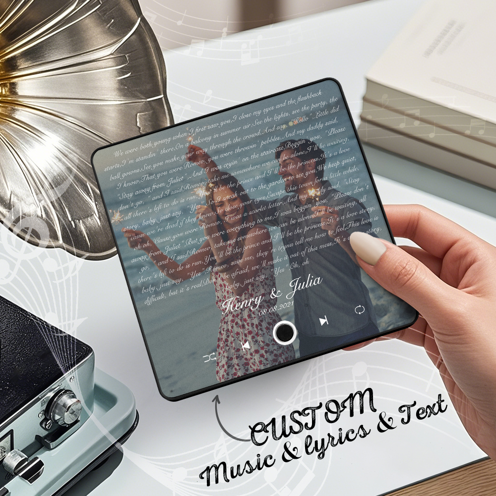 Custom Music Fridge Magnet Photo Sticker Christmas Tree Photo Sticker That Plays Music Without Cell Phone Christmas Gifts - MyPhotoSocksAu