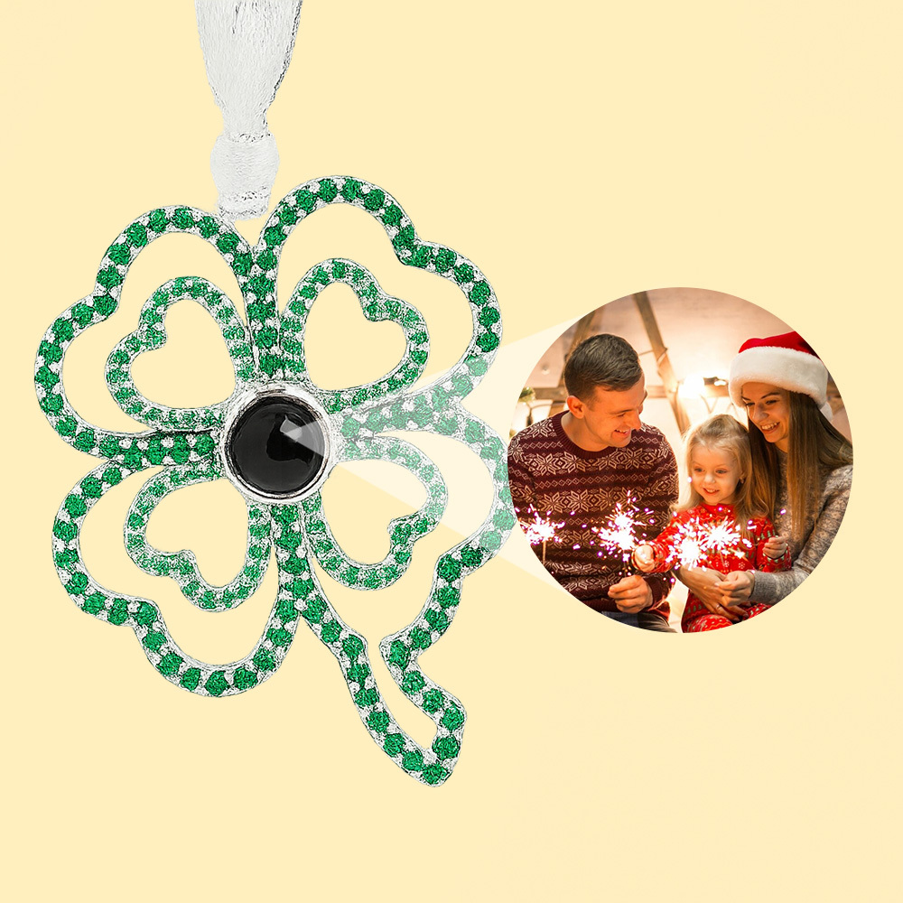 Personalized Filagree Snowflake Photo Ornament Projection Gem Ornament Christmas Tree Ornament Christmas Gifts - MyPhotoSocksAu