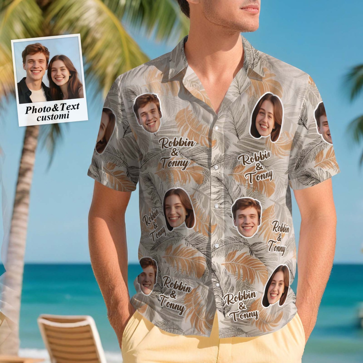 Custom Hawaiian Shirts Two Face Shirt Aloha Lush Tropical Foliage Men Hawaiian Shirt Gift for Summer Vibe Holiday - MyPhotoSocksAu