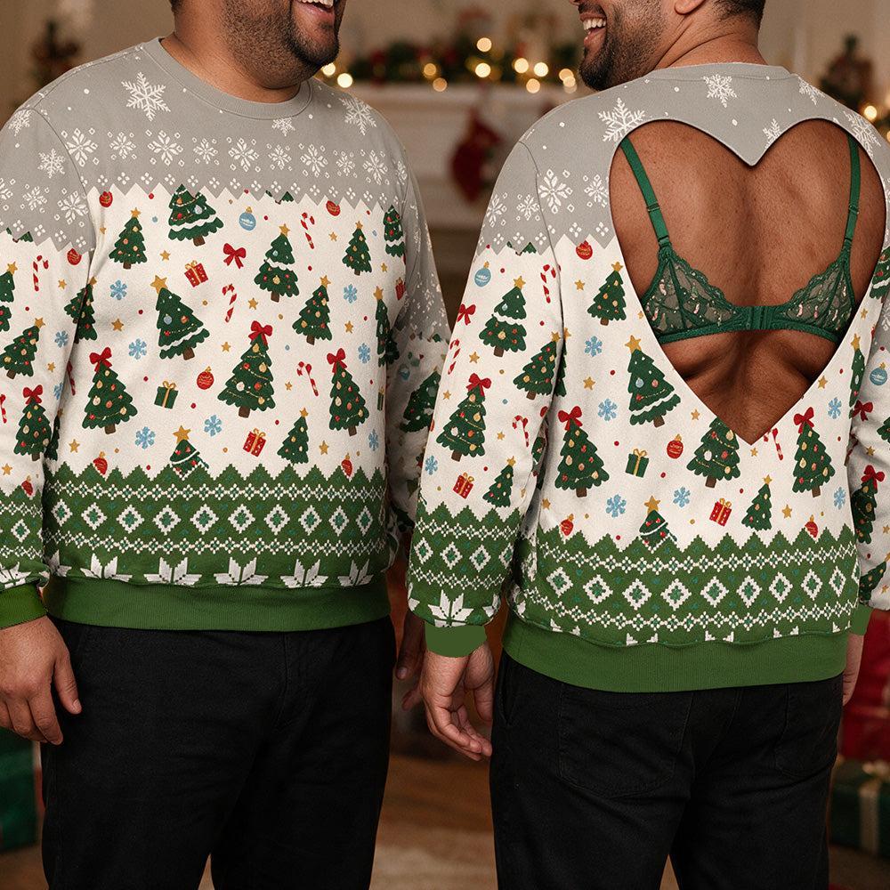 Custom Funny Ugly Sweatshirt, Couple Christmas Gift • Funny Man - Personalized All-Over-Print Sweatshirt - MyPhotoSocksAu
