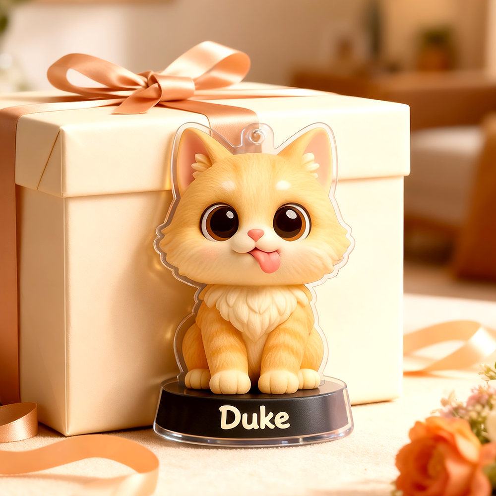 Custom Acrylic Car Hanger - Funny Gifts for Cute Pet Moment - Custom Gift for Boyfriend & Girlfriend Pet Lovers