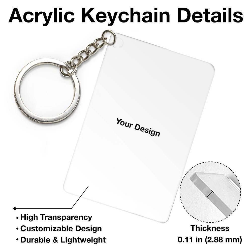 Romantic Rose Heart Couple Keychain - Personalized Valentine's Day Gift