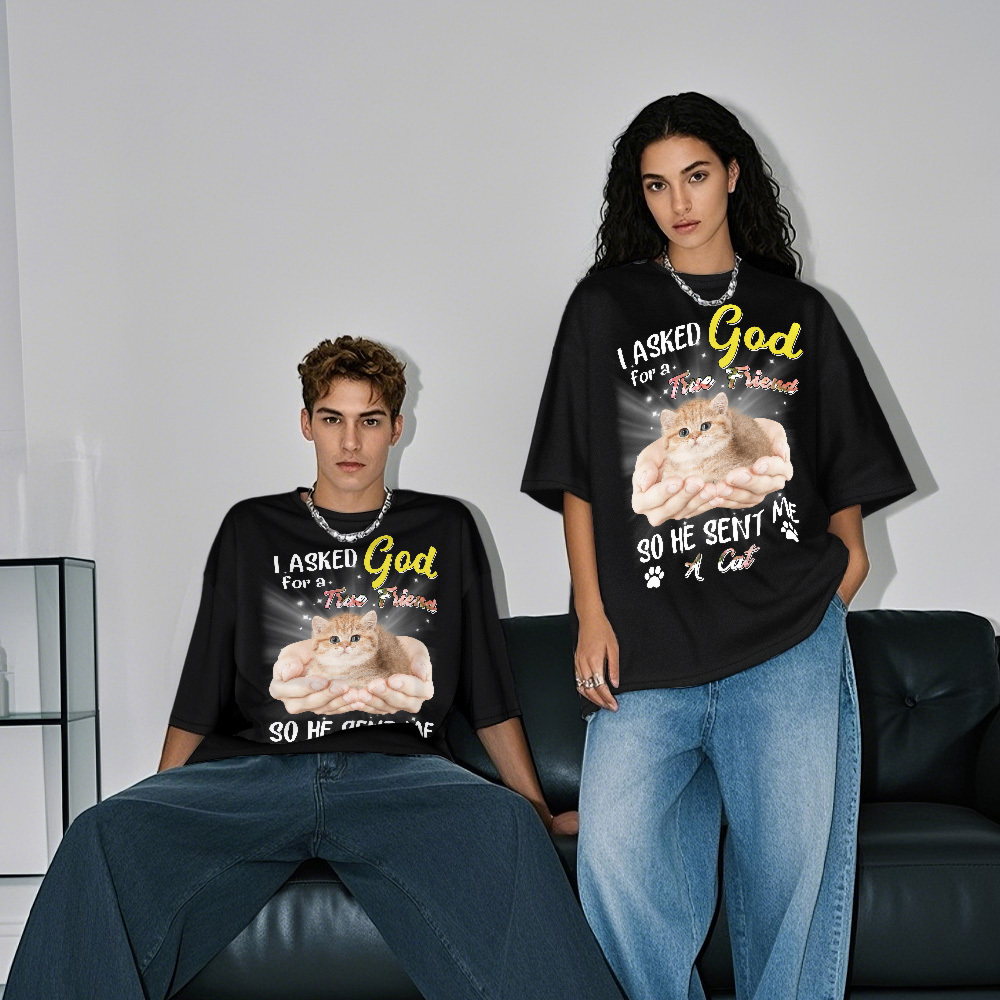 Custom Photo Vintage T-shirts Cute Pets Photo Tee Unique Gifts - MyPhotoSocksAu