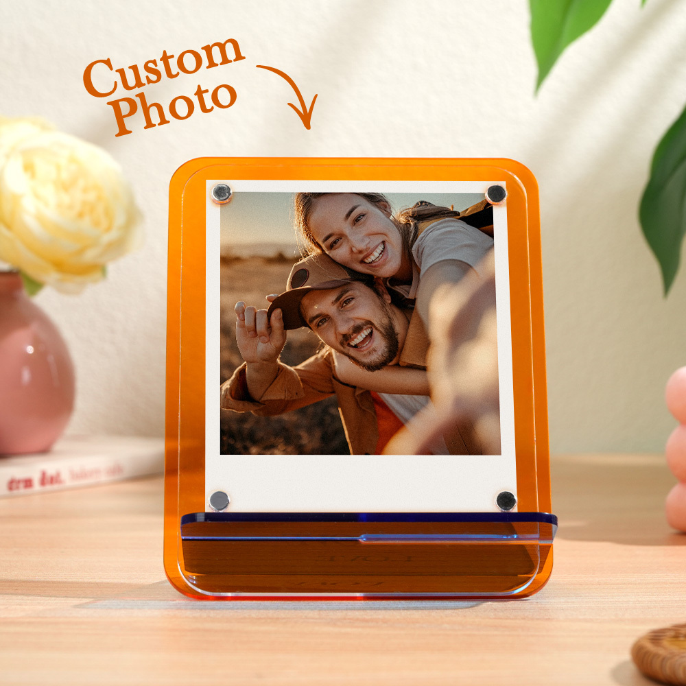 Custom Photos Acrylic Photo Frame Free-Standing Personalize Frames Immortalize Picture - MyPhotoSocksAu