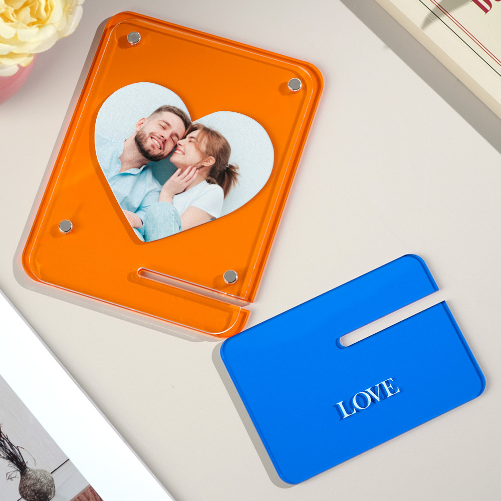 Custom Photos Acrylic Photo Frame Free-Standing Personalize Frames Immortalize Picture - MyPhotoSocksAu