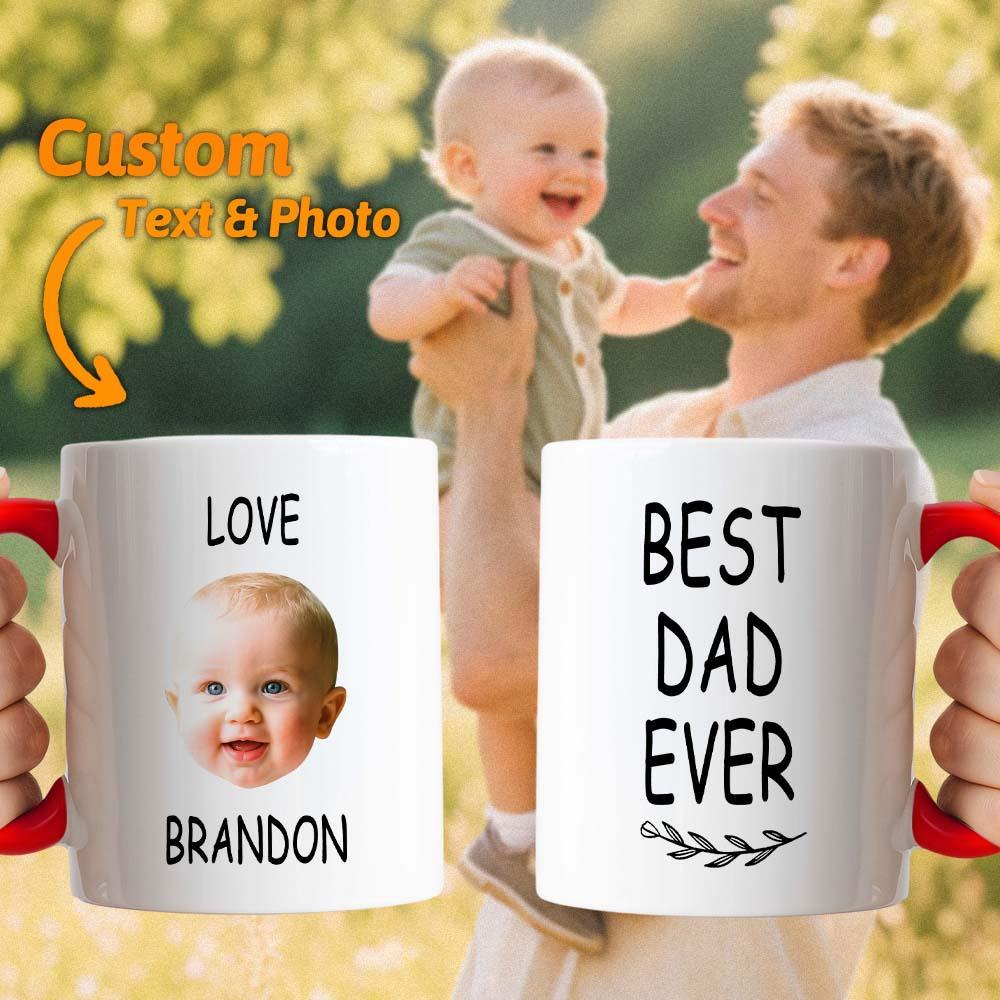 Personalized Father’s Day Mug with Photo Custom Coffee Cup for Dad Best Dad Gift - MyPhotoSocksAu