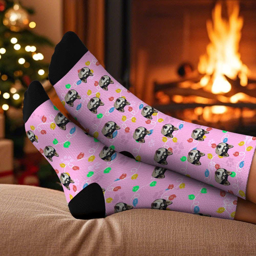 Christmas Custom Face Socks Personalized Funny Custom Designs Best Gift Idea - MyPhotoSocksAu