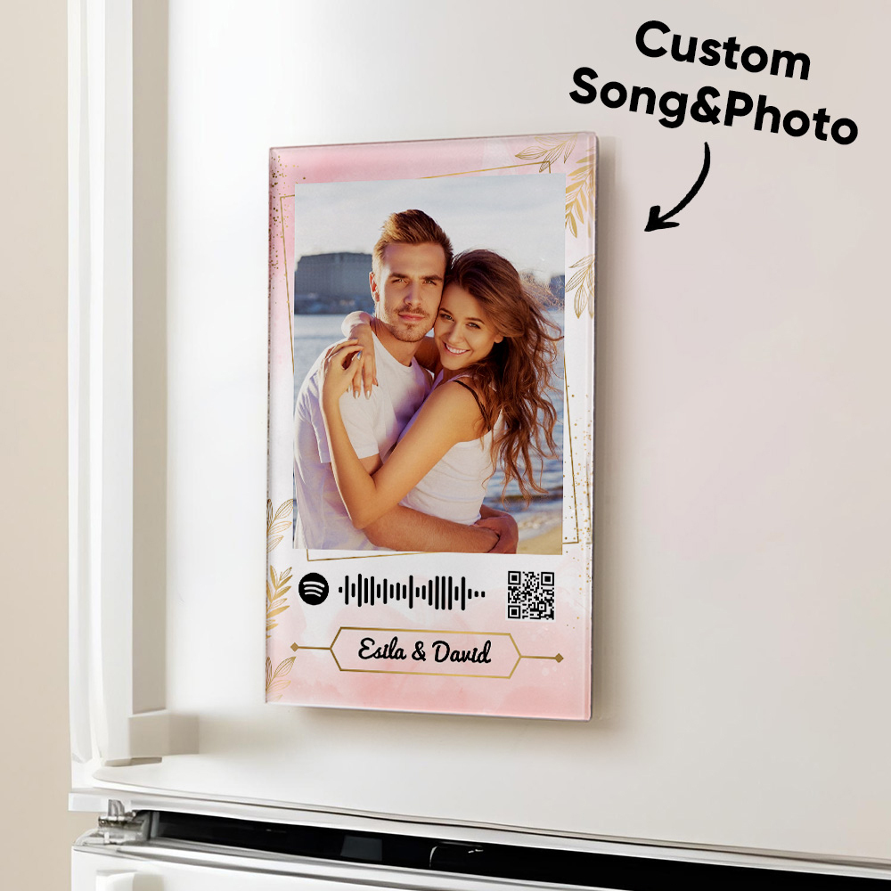 NFC Music Acrylic Fridge Magnet Custom Music Song Fridge Magnet Personalized Music Fridge Magnet Can Play Songs - MyPhotoSocksAu