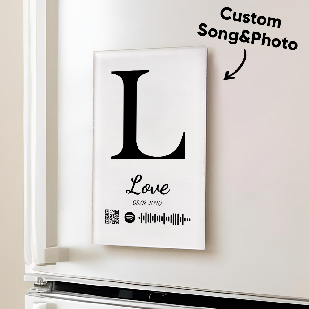 NFC Music Acrylic Fridge Magnet Custom Music Song Fridge Magnet Personalized Music Fridge Magnet Can Play Songs - MyPhotoSocksAu