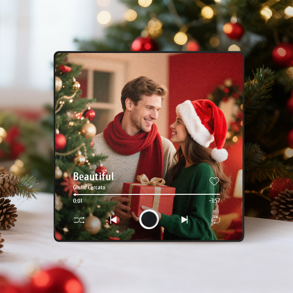 Custom Photo Christmas Gift Album Fridge Magnet Music Wall Photo Sticker Music Movement That Can Be Played Without Cell Phone Music Fridge Magnet Pro - MyPhotoSocksAu