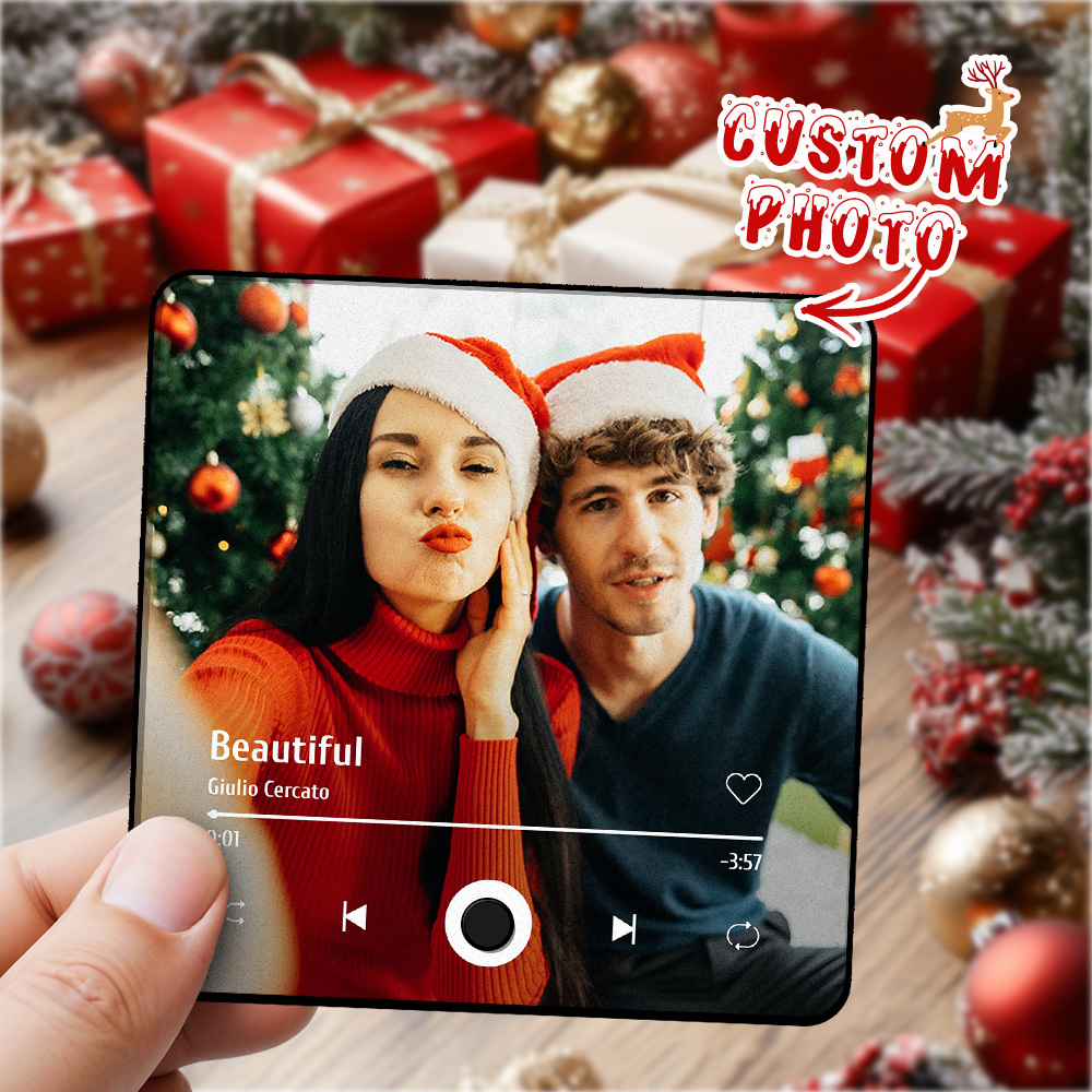 Personalized Photo Album Fridge Magnet Music Wall Photo Sticker Music Movement That Can Be Played Without Cell Phone Music Fridge Magnet Pro Can Play Songs Valentines Gift