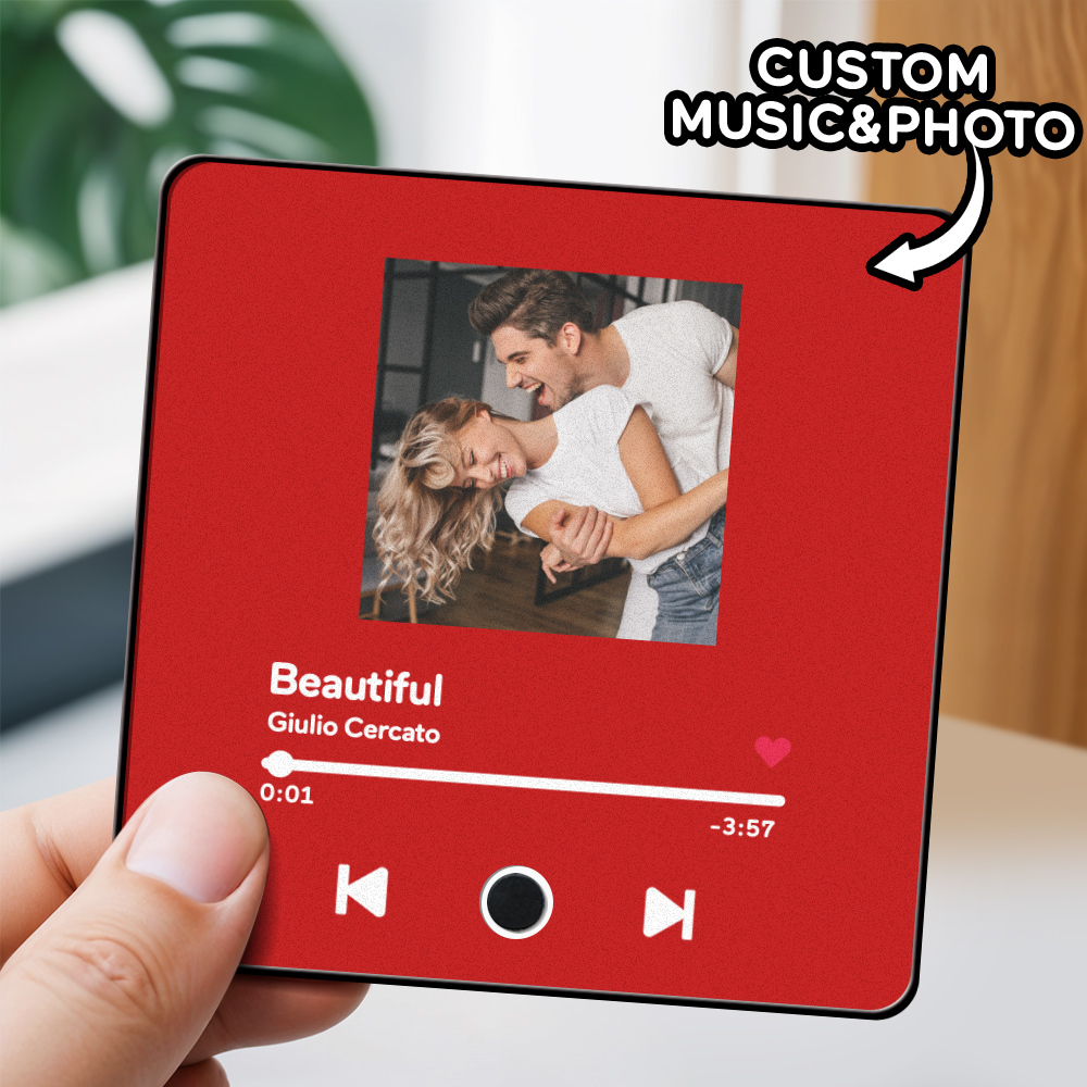 Personalized Photo Album Fridge Magnet Music Wall Photo Sticker Music Movement That Can Be Played Without Cell Phone Music Fridge Magnet Pro