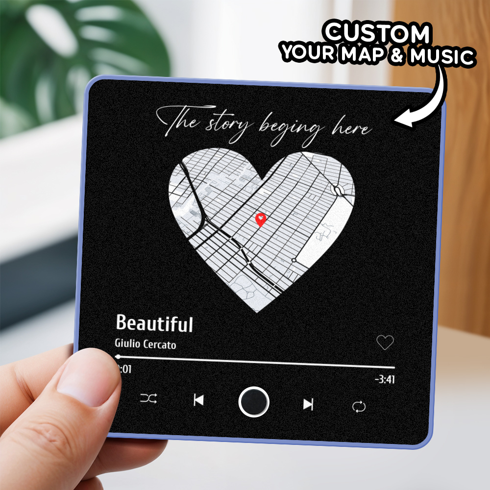 Customized Music Fridge Magnet Personalized Photo Fridge Magnet Can Play Songs - MyPhotoSocksAu