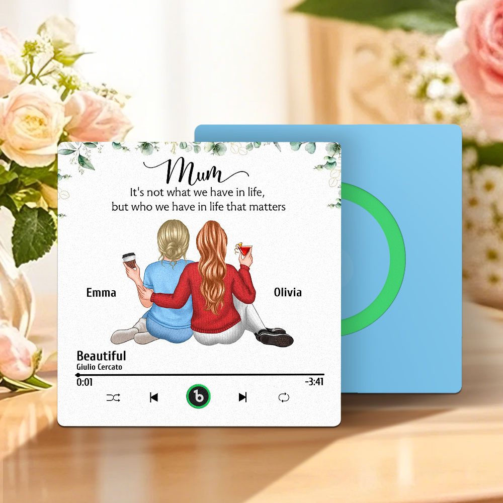 Custom Music Fridge Magnets Wall Photo Sticker That Plays Music Without Cell Phone Multiple Styles for Mother's Day Gifts - MyPhotoSocksAu