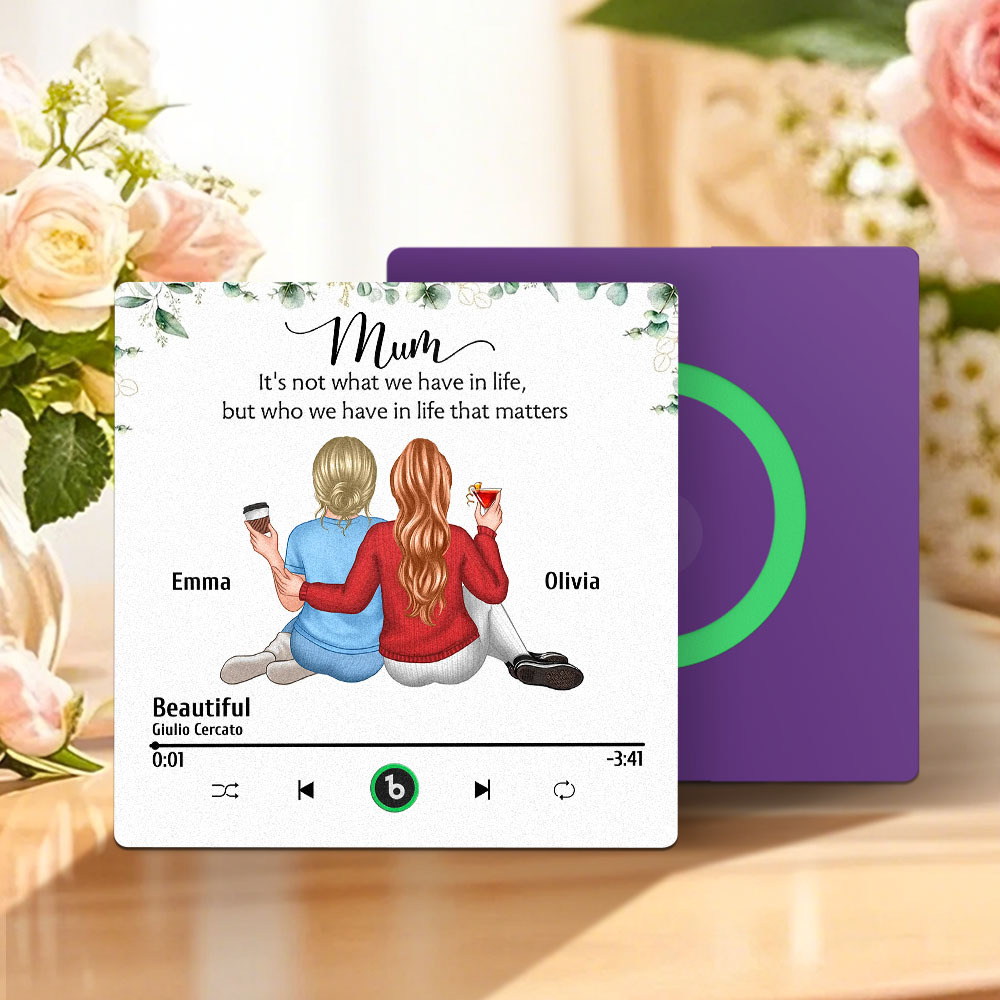 Custom Music Fridge Magnets Wall Photo Sticker That Plays Music Without Cell Phone Multiple Styles for Mother's Day Gifts - MyPhotoSocksAu