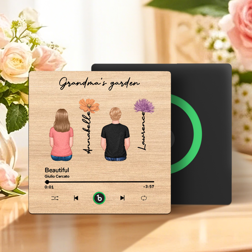 Mother's Day Custom Music Fridge MagnetMusic Wall Photo Sticker That Plays Music Without Cell Phone Multiple Styles - MyPhotoSocksAu