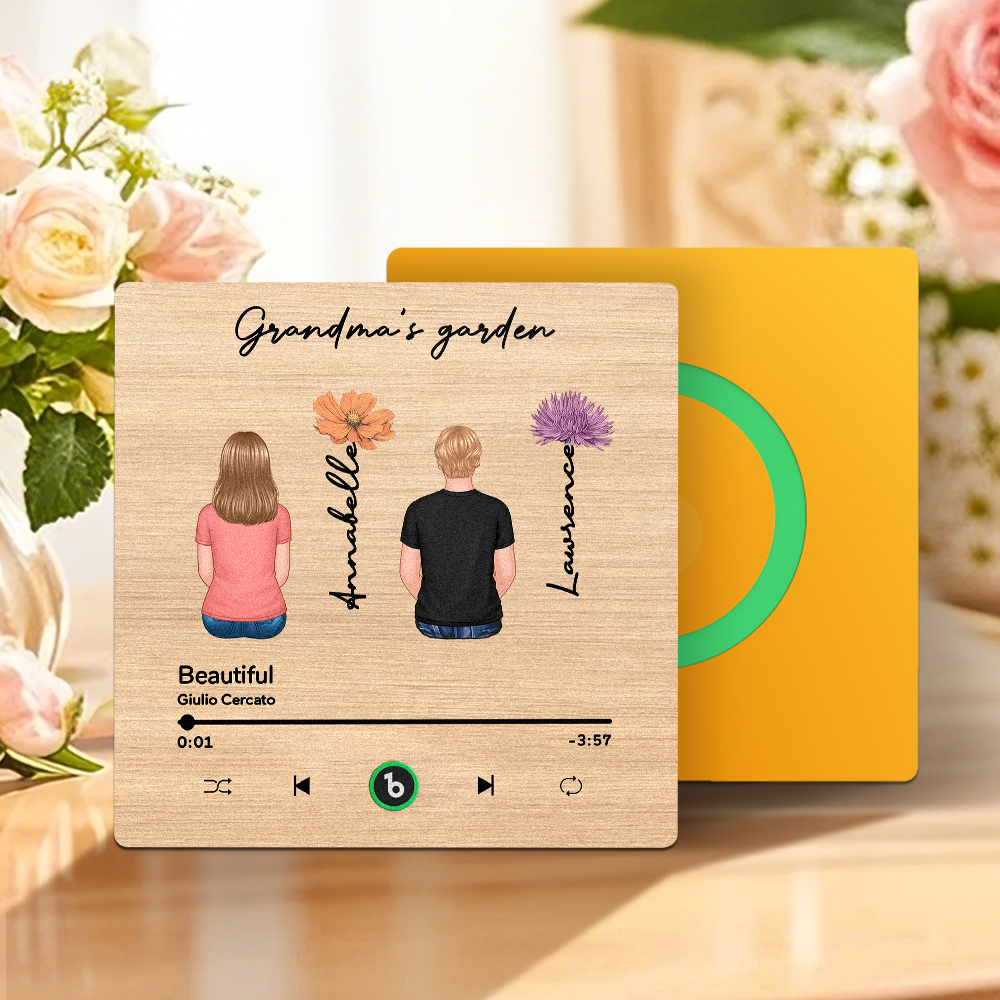 Mother's Day Custom Music Fridge MagnetMusic Wall Photo Sticker That Plays Music Without Cell Phone Multiple Styles - MyPhotoSocksAu