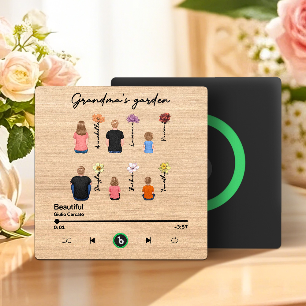 Mother's Day Custom Music Fridge MagnetMusic Wall Photo Sticker That Plays Music Without Cell Phone Multiple Styles - MyPhotoSocksAu