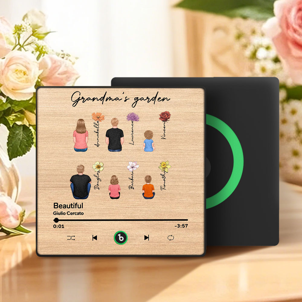 Mother's Day Custom Music Fridge MagnetMusic Wall Photo Sticker That Plays Music Without Cell Phone Multiple Styles - MyPhotoSocksAu