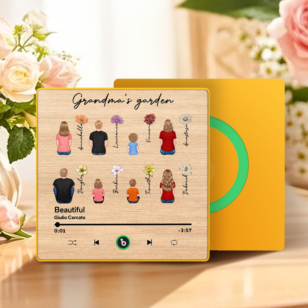 Mother's Day Custom Music Fridge MagnetMusic Wall Photo Sticker That Plays Music Without Cell Phone Multiple Styles - MyPhotoSocksAu