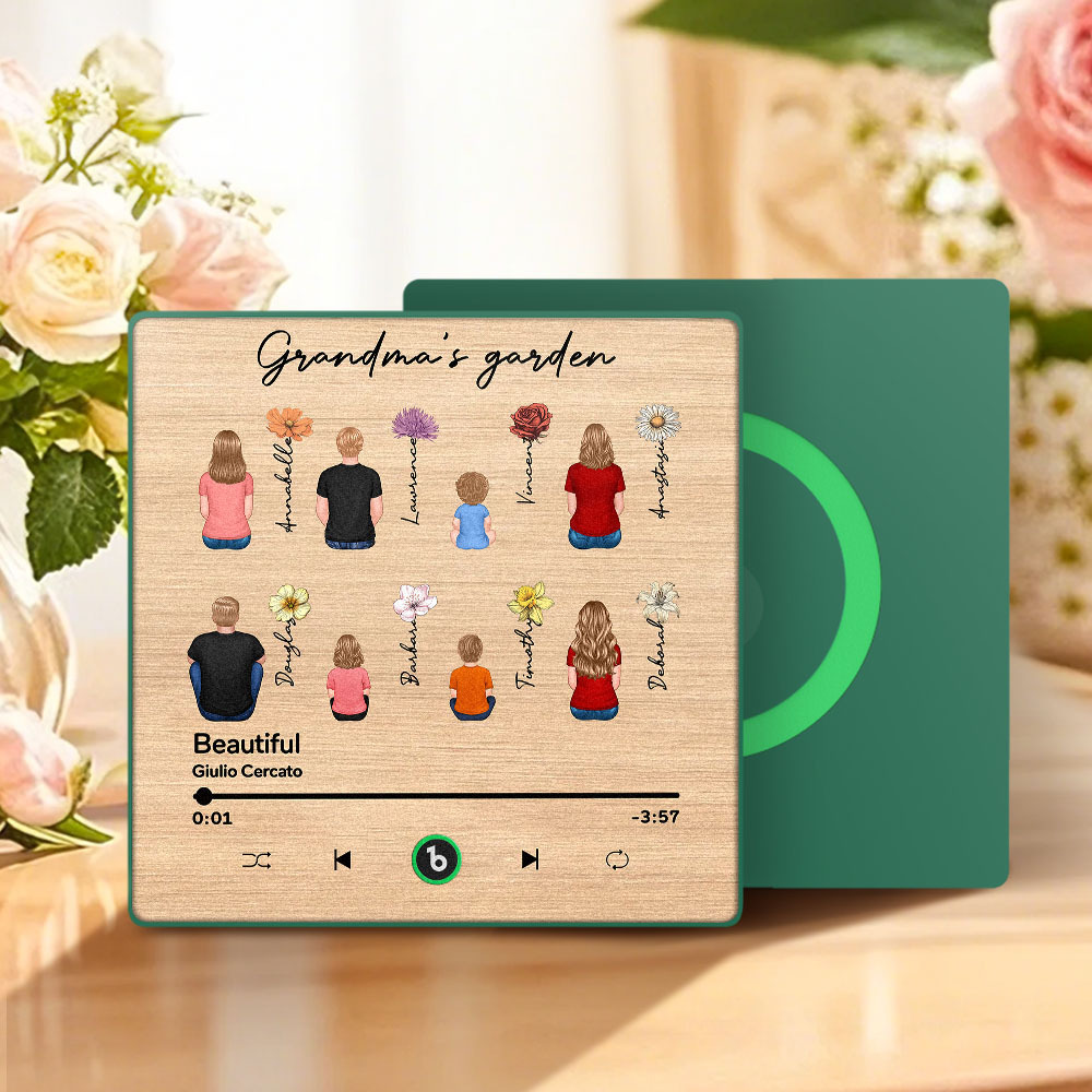 Mother's Day Custom Music Fridge MagnetMusic Wall Photo Sticker That Plays Music Without Cell Phone Multiple Styles - MyPhotoSocksAu