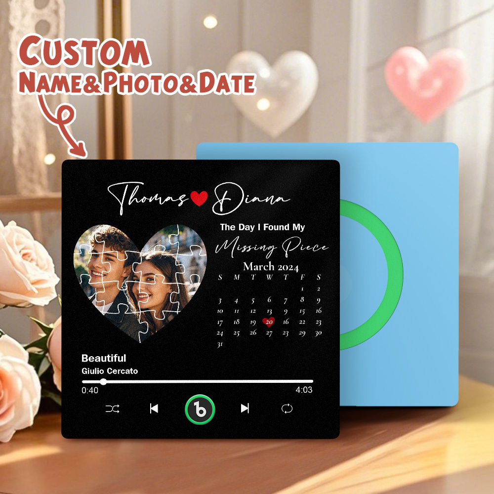 Custom Music Fridge Magnets Custom Music Fridge Magnet Colorful Frame Album Fridge Magnet Can Play Songs Gift for Lover - MyPhotoSocksAu