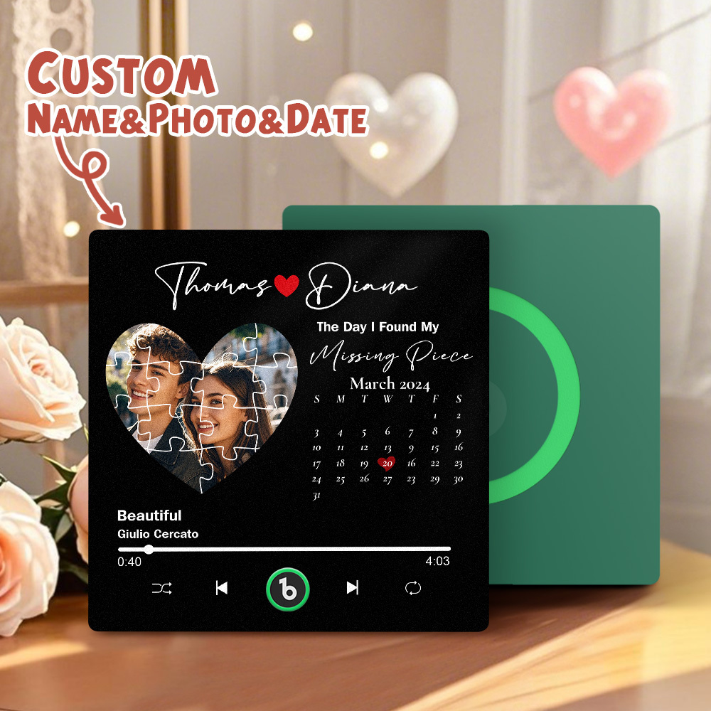 Custom Music Fridge Magnets Custom Music Fridge Magnet Colorful Frame Album Fridge Magnet Can Play Songs Gift for Lover - MyPhotoSocksAu