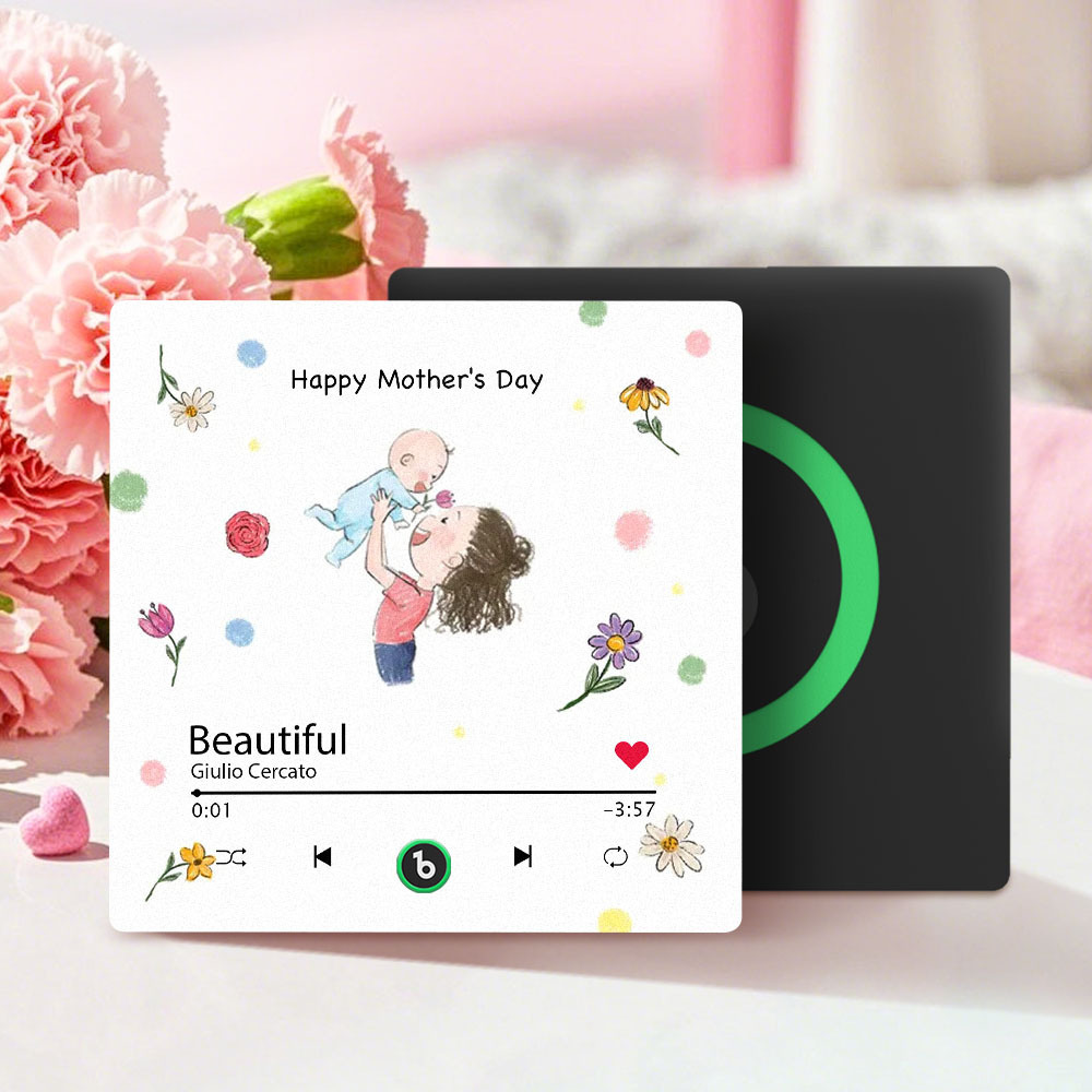 Custom Mother's Day Music Fridge Magnet Personalized Frame Gift for Mom