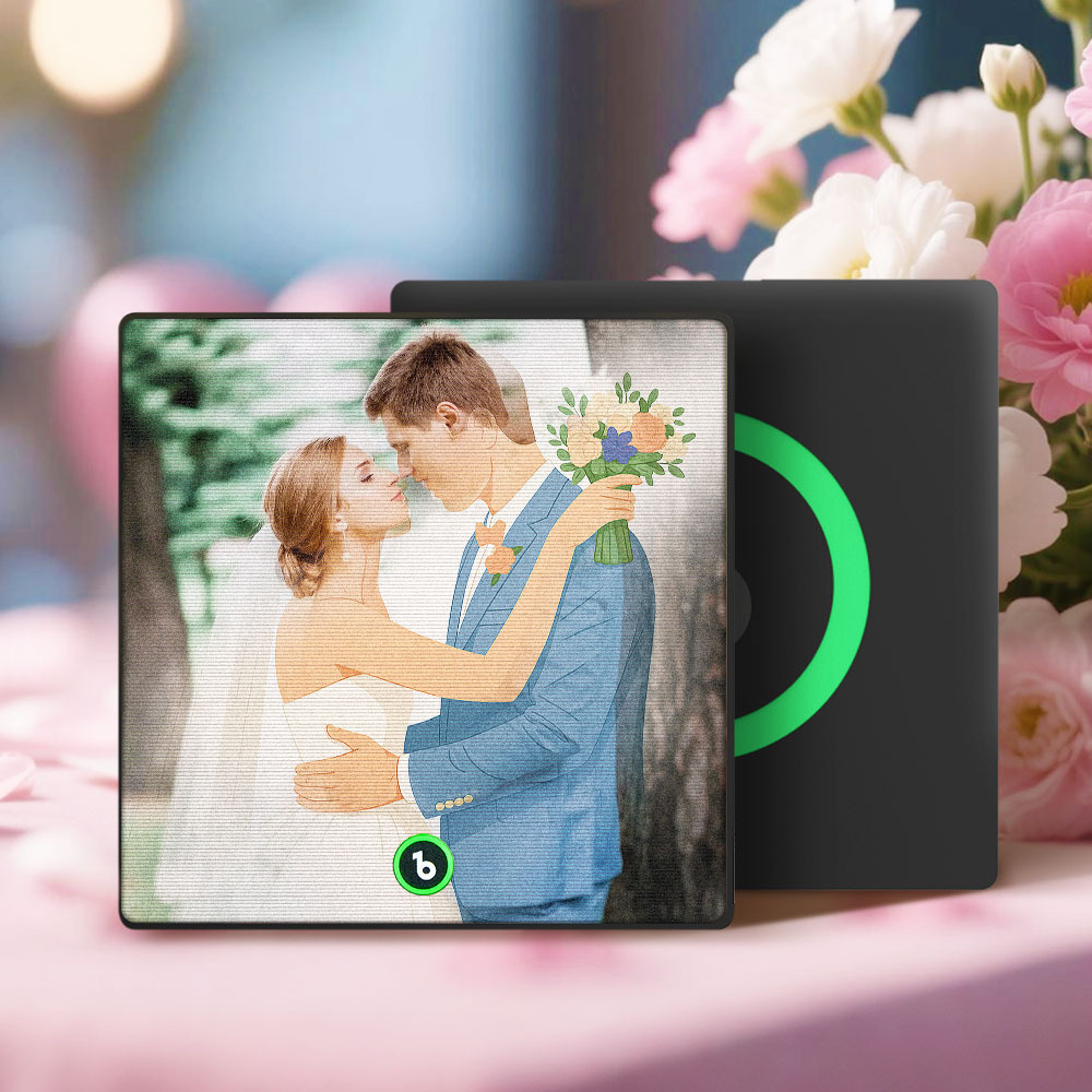 Custom Photo Portrait Lenticular Music Fridge Magnet Personalized Gift - MyPhotoSocksAu