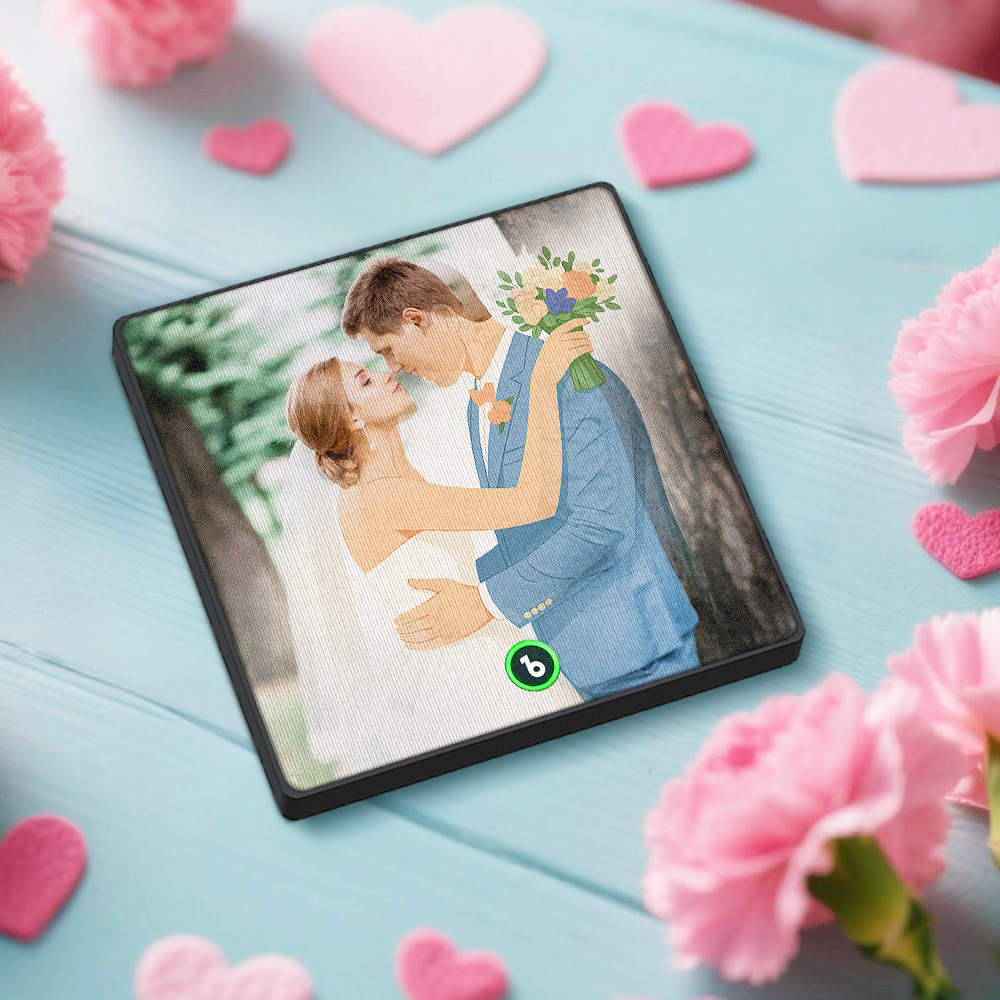 Custom Photo Portrait Lenticular Music Fridge Magnet Personalized Gift - MyPhotoSocksAu