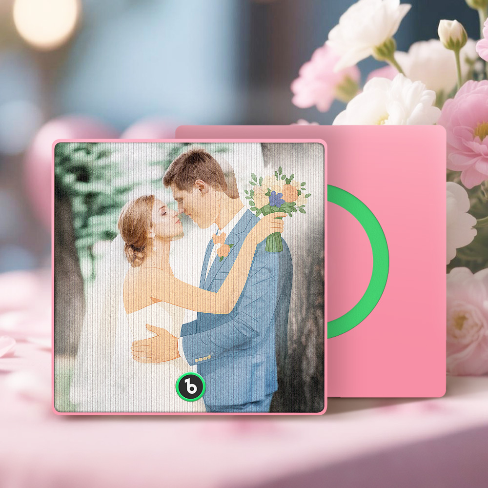 Custom Photo Portrait Lenticular Music Fridge Magnet Personalized Gift - MyPhotoSocksAu