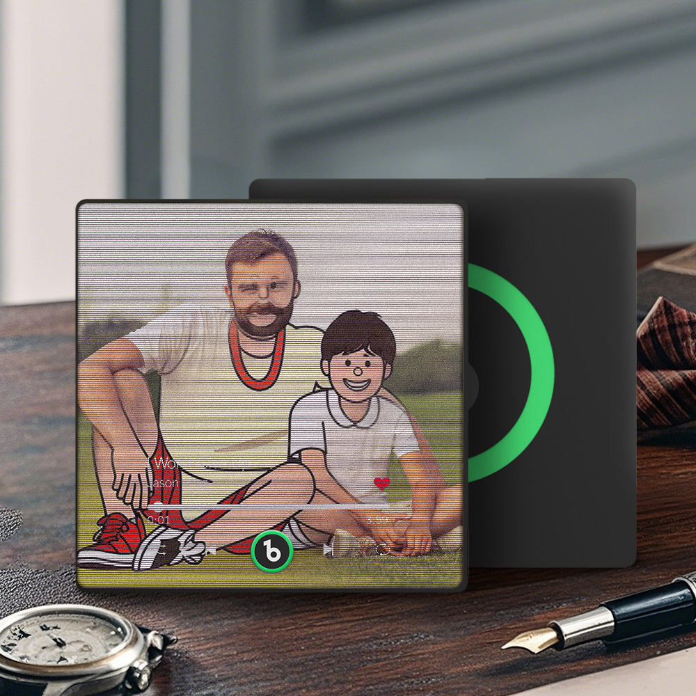 Custom Cartoon Characters Photo Lenticular Music Fridge Magnet Fun Gift - MyPhotoSocksAu