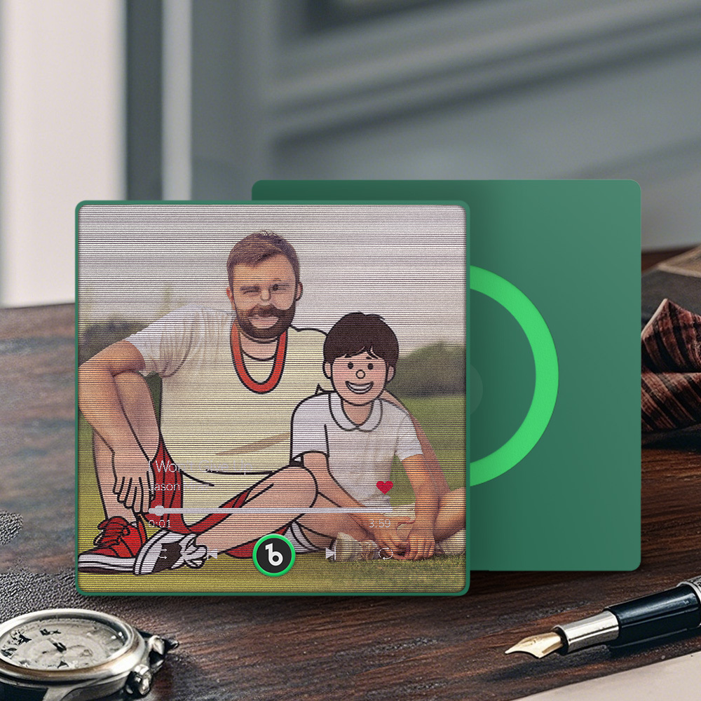 Custom Cartoon Characters Photo Lenticular Music Fridge Magnet Fun Gift - MyPhotoSocksAu