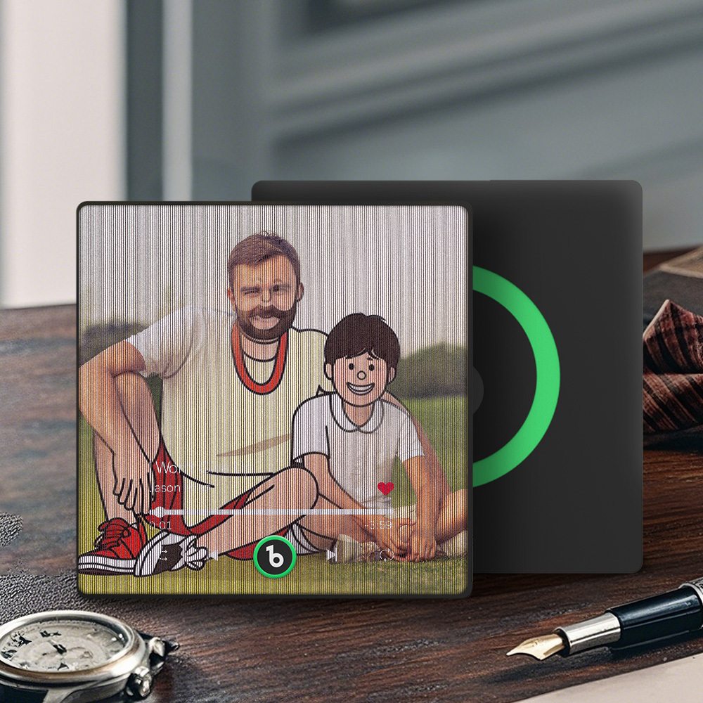 Custom Cartoon Characters Photo Lenticular Music Fridge Magnet Fun Gift - MyPhotoSocksAu