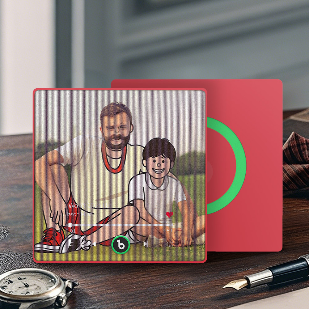 Custom Cartoon Characters Photo Lenticular Music Fridge Magnet Fun Gift - MyPhotoSocksAu