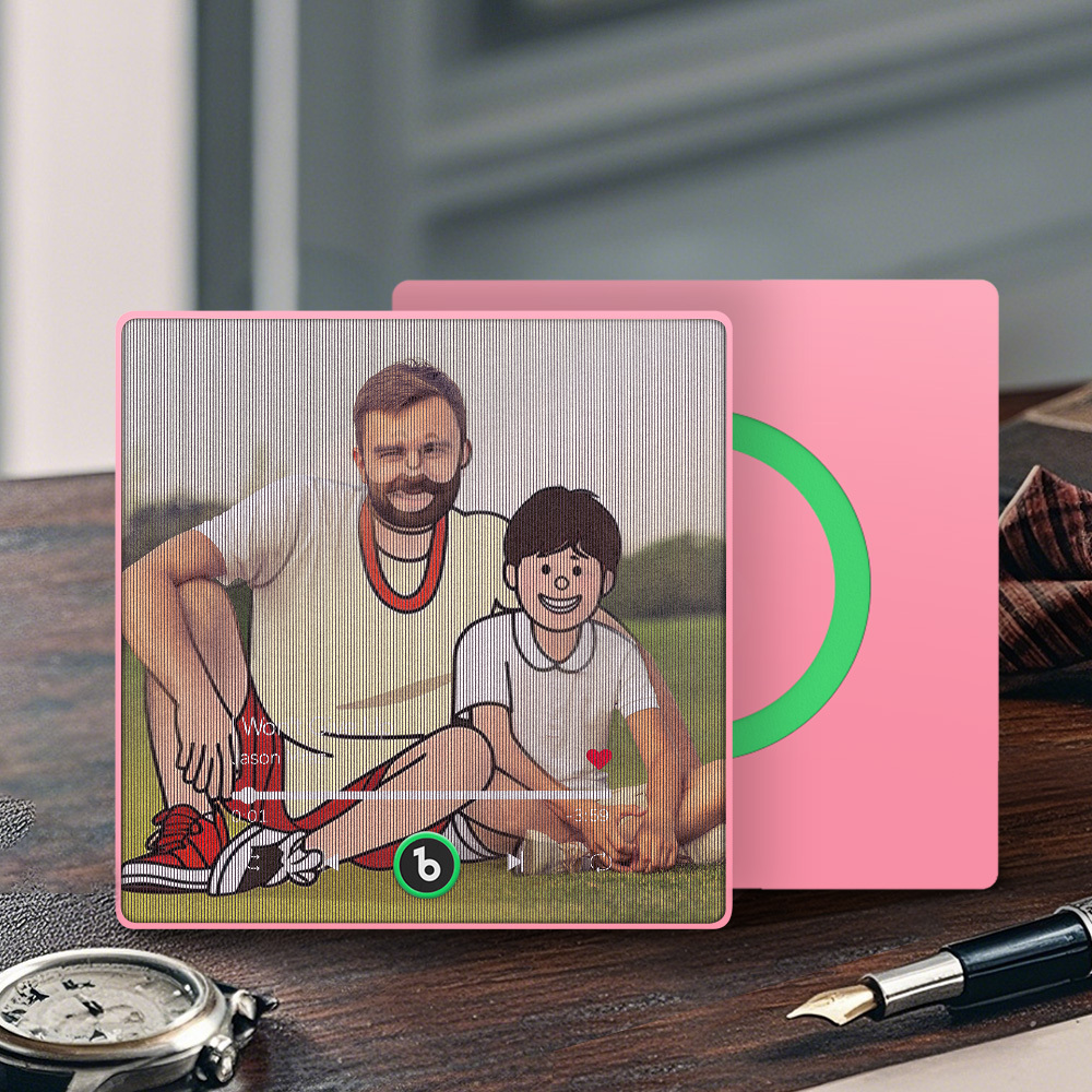 Custom Cartoon Characters Photo Lenticular Music Fridge Magnet Fun Gift - MyPhotoSocksAu