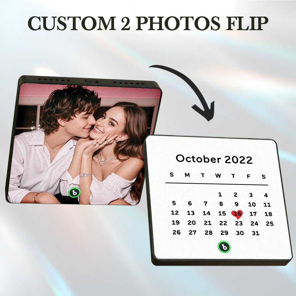 Custom Music Fridge Magnet Personalized Photo Engraved Calendar Lenticular  Gift - MyPhotoSocksAu