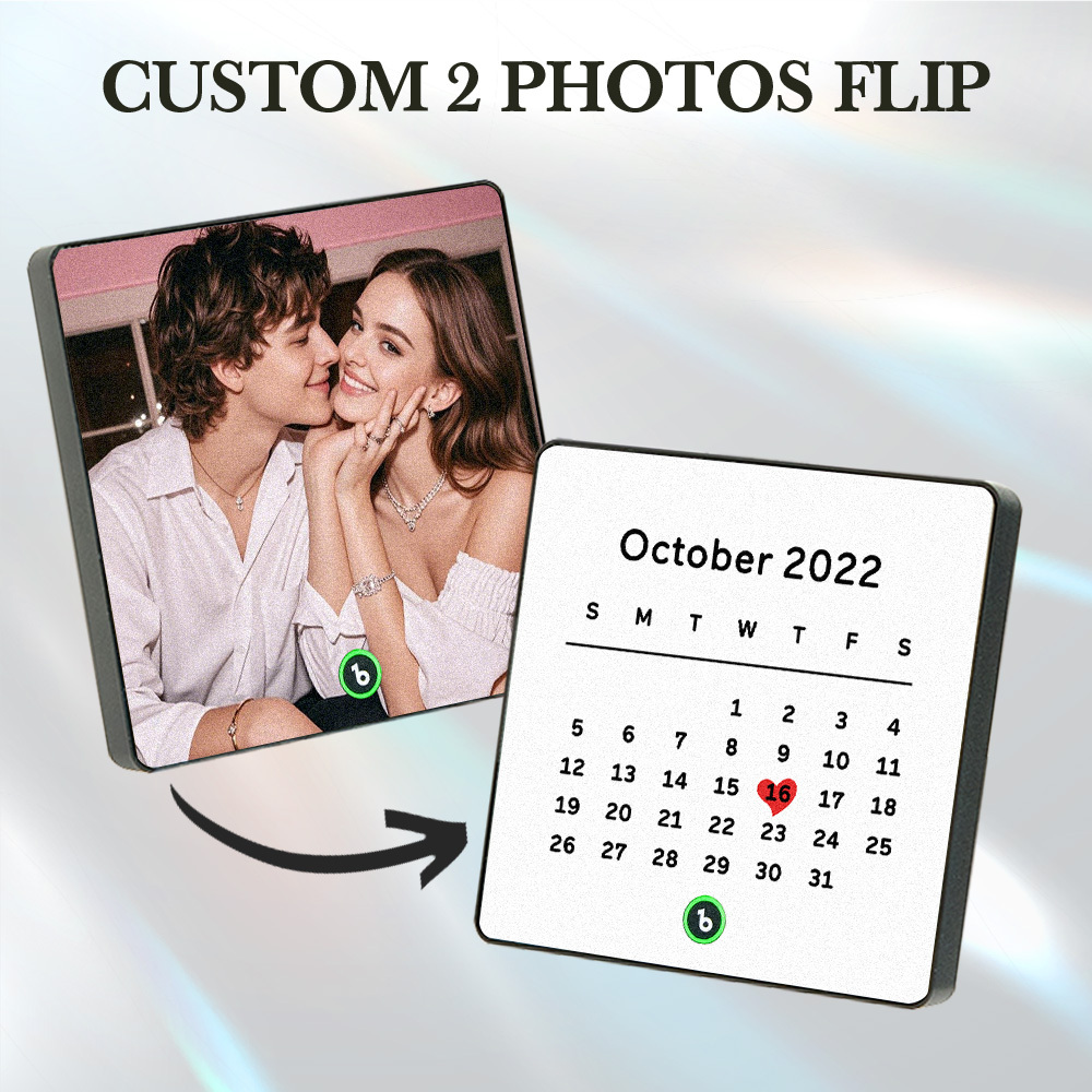 Custom Music Fridge Magnet Personalized Photo Engraved Calendar Lenticular  Gift - MyPhotoSocksAu