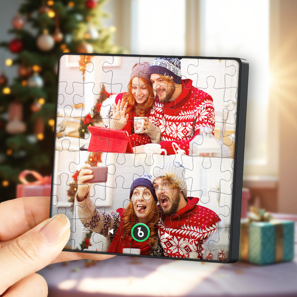 Custom Christmas Music Fridge Magnet Photo Music Wall Photo Music Movement That Can Be Played Gift Idea