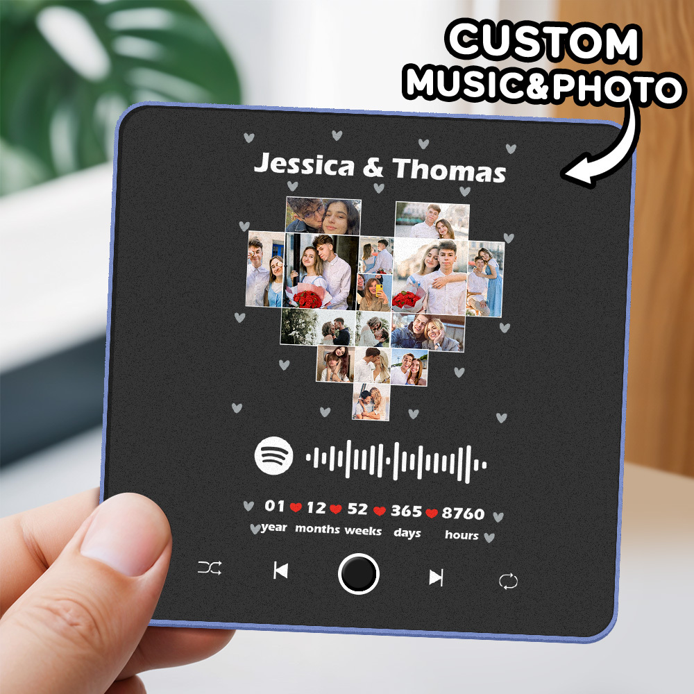 Personalized Photo Album Fridge Magnet Music Wall Photo Sticker Music Movement That Can Be Played Without Cell Phone Music Fridge Magnet Pro Can Play Songs - MyPhotoSocksAu