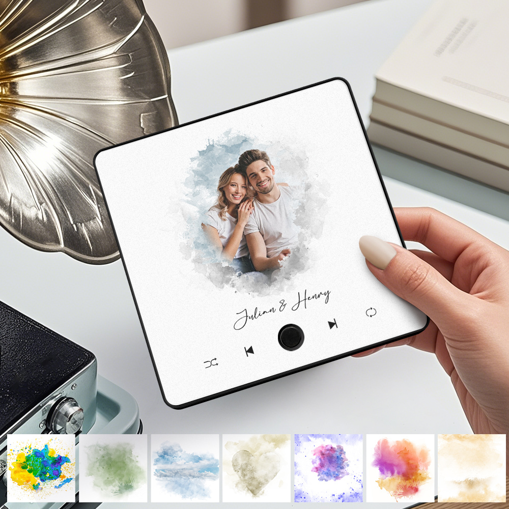 Customized Album Fridge Magnet Personalized Music Fridge Magnet Can Play Song and Adjust Volume - MyPhotoSocksAu