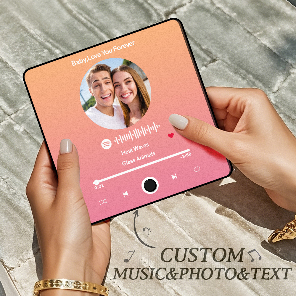 Personalized Photo Album Fridge Magnet Music Wall Photo Sticker Music Movement That Can Be Played Without Cell Phone Music Fridge Magnet Pro Can Play Songs - MyPhotoSocksAu