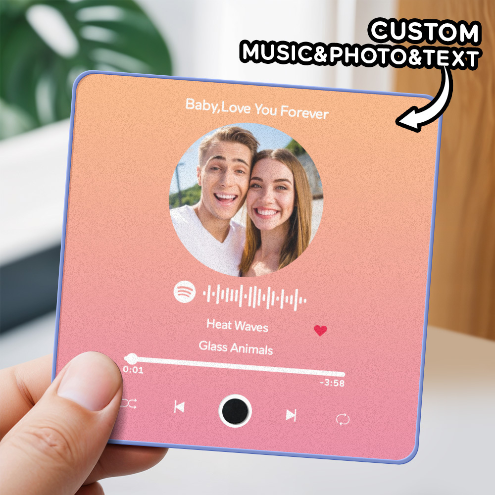 Personalized Photo Album Fridge Magnet Music Wall Photo Sticker Music Movement That Can Be Played Without Cell Phone Music Fridge Magnet Pro Can Play Songs - MyPhotoSocksAu
