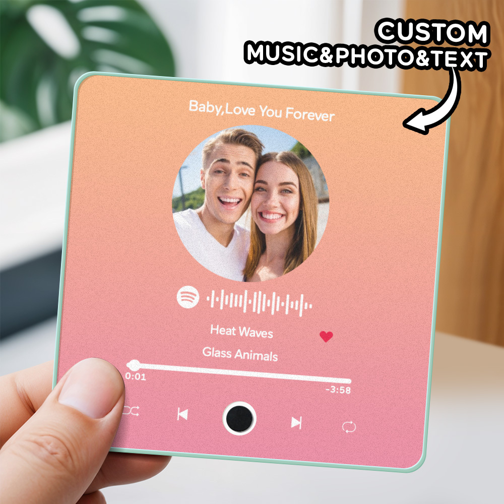 Personalized Photo Album Fridge Magnet Music Wall Photo Sticker Music Movement That Can Be Played Without Cell Phone Music Fridge Magnet Pro Can Play Songs - MyPhotoSocksAu