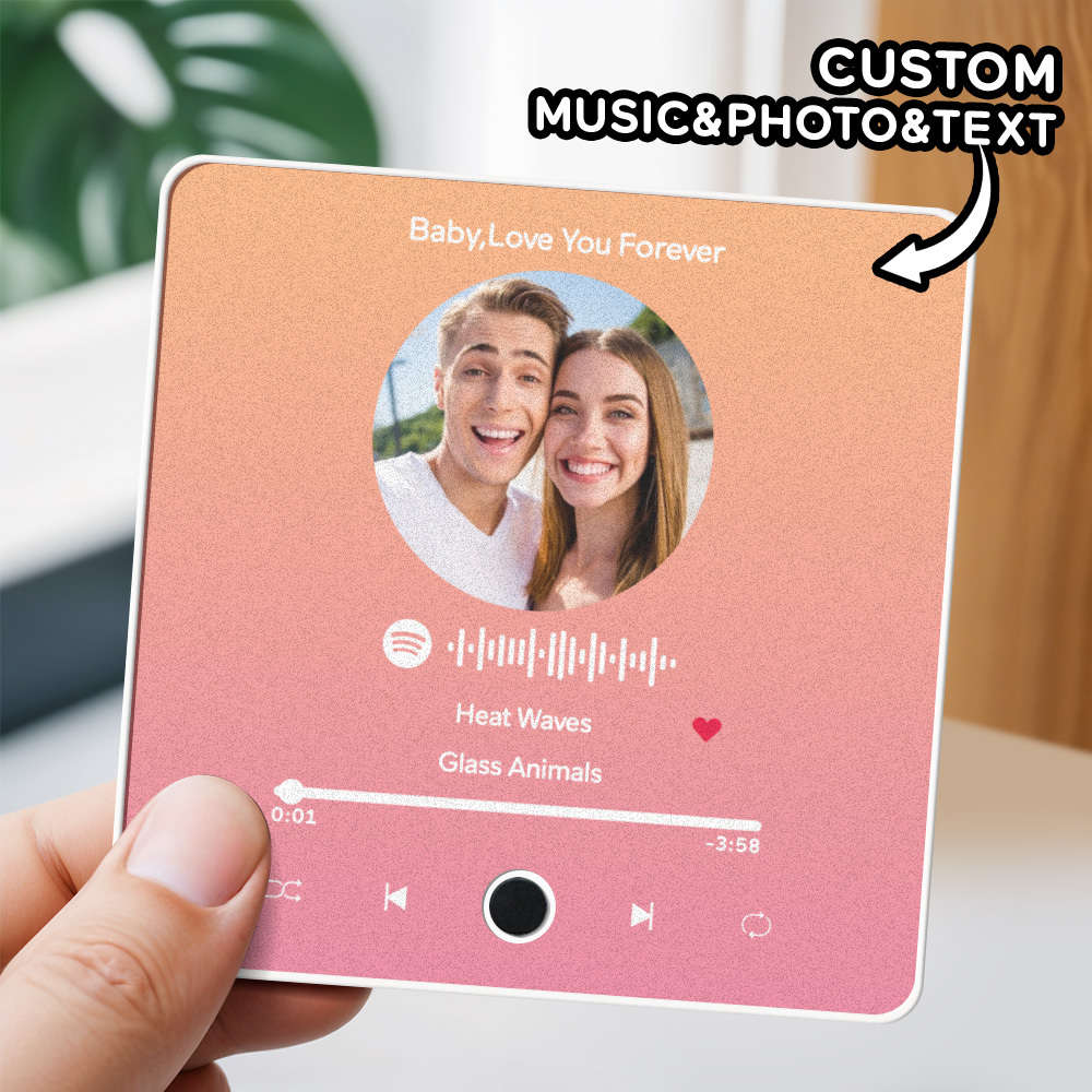 Personalized Photo Album Fridge Magnet Music Wall Photo Sticker Music Movement That Can Be Played Without Cell Phone Music Fridge Magnet Pro Can Play Songs - MyPhotoSocksAu