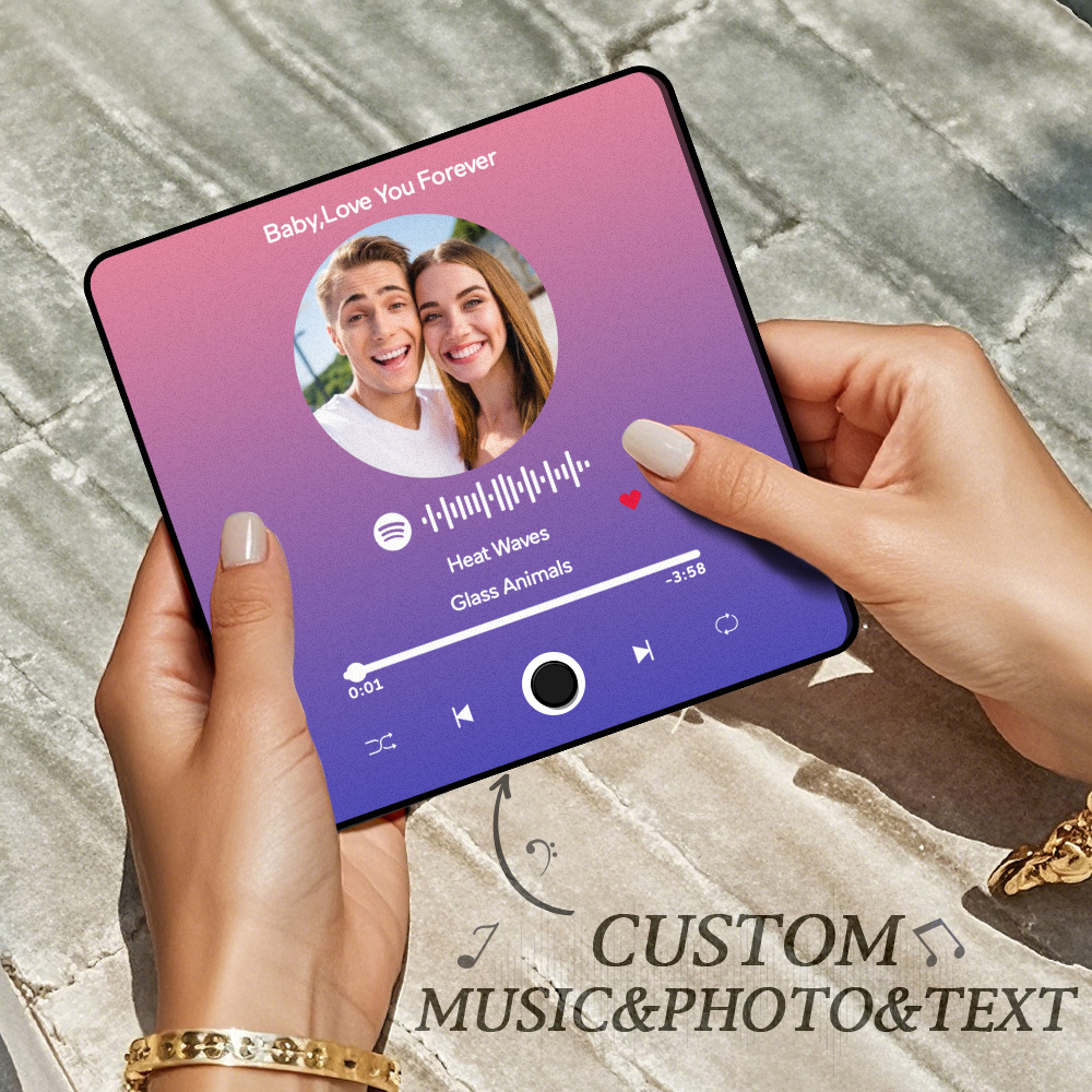 Personalized Photo Album Fridge Magnet Music Wall Photo Sticker Music Movement That Can Be Played Without Cell Phone Music Fridge Magnet Pro Can Play Songs - MyPhotoSocksAu