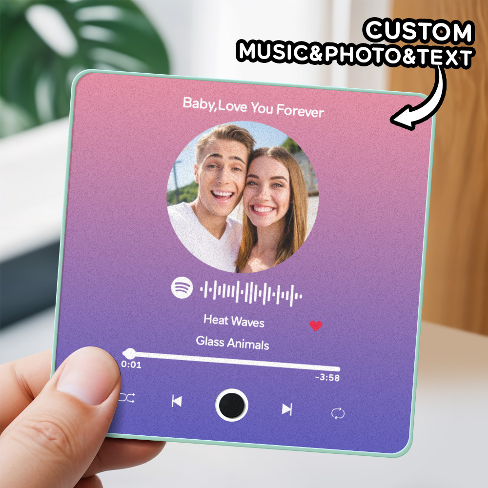 Personalized Photo Album Fridge Magnet Music Wall Photo Sticker Music Movement That Can Be Played Without Cell Phone Music Fridge Magnet Pro Can Play Songs - MyPhotoSocksAu