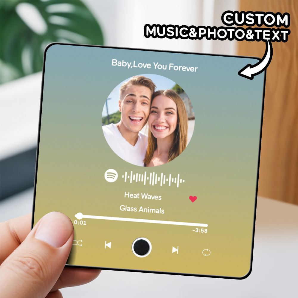 Personalized Photo Album Fridge Magnet Music Wall Photo Sticker Music Movement That Can Be Played Without Cell Phone Music Fridge Magnet Pro Can Play Songs - MyPhotoSocksAu