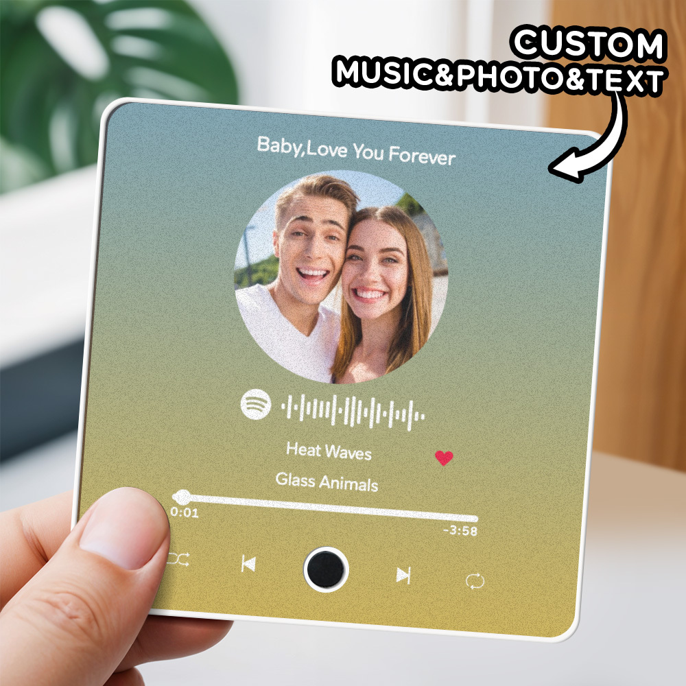 Personalized Photo Album Fridge Magnet Music Wall Photo Sticker Music Movement That Can Be Played Without Cell Phone Music Fridge Magnet Pro Can Play Songs - MyPhotoSocksAu